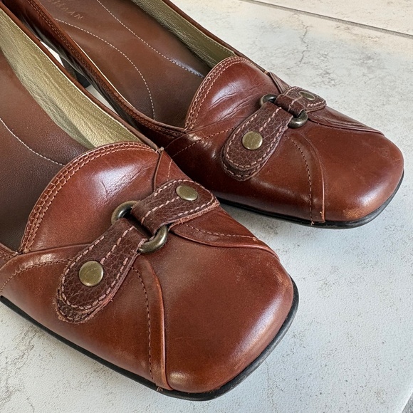 Cole Haan Brown Leather Women’s Heel Shoes - Size 8 - Picture 4 of 12